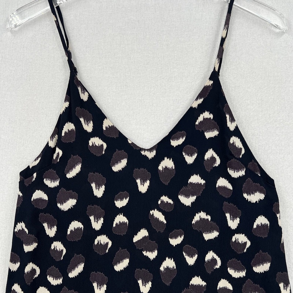 REFORMATION Eli 90s Mini Slip Dress Womens XS Black Gray Wild Child Animal Print - Picture 5 of 16